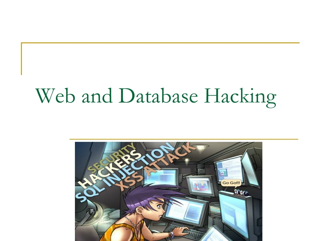 web and database hacking