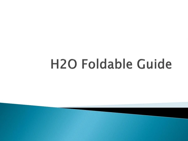 H2O Foldable Guide