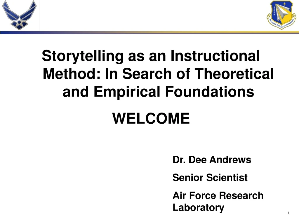 storytelling as an instructional method in search
