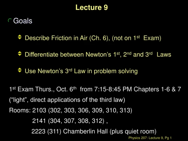 Lecture 9