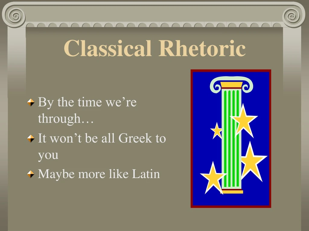 classical rhetoric