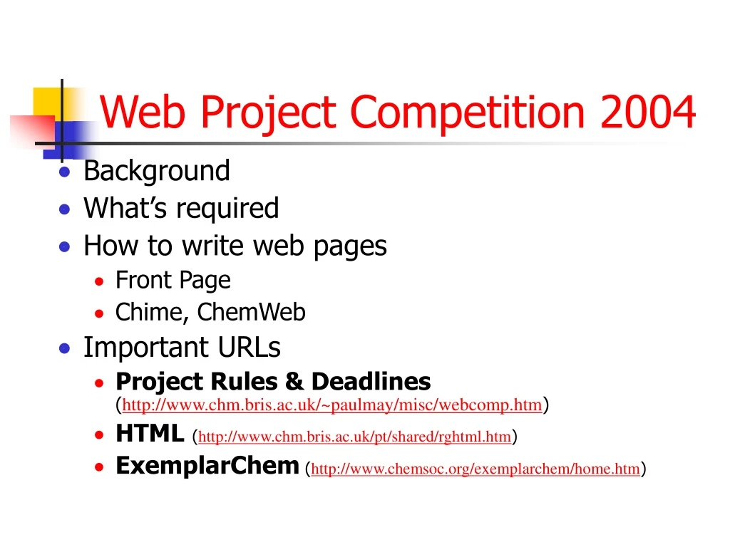 web project competition 2004