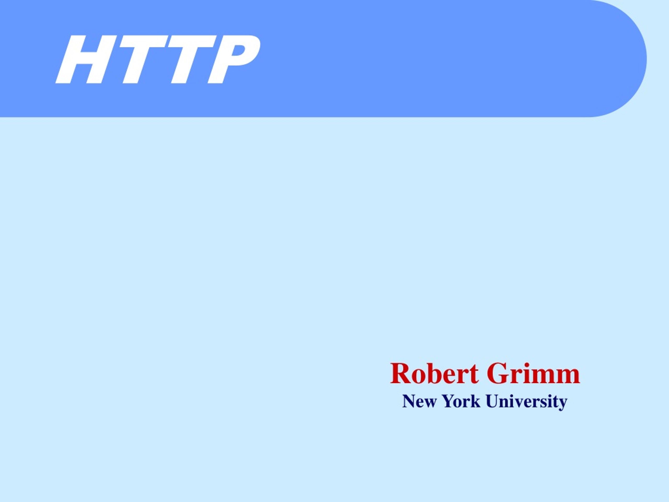 HTTP/1.1: Enhancing Performance and Security - slide 1