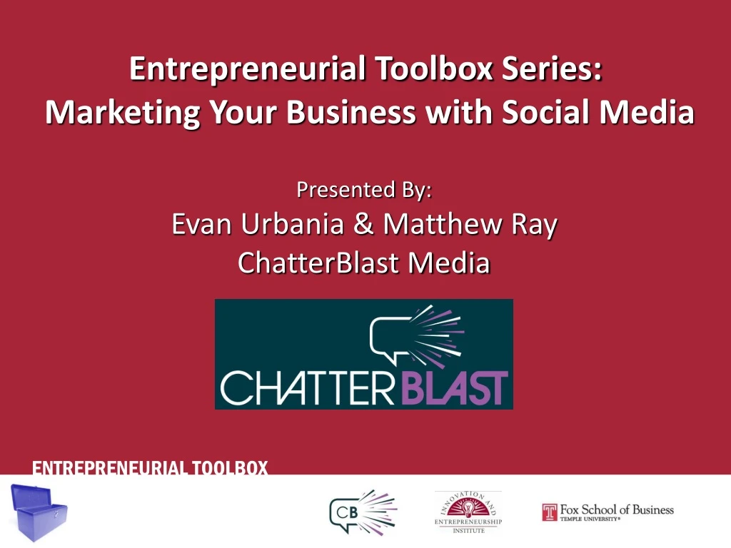 entrepreneurial toolbox series marketing your