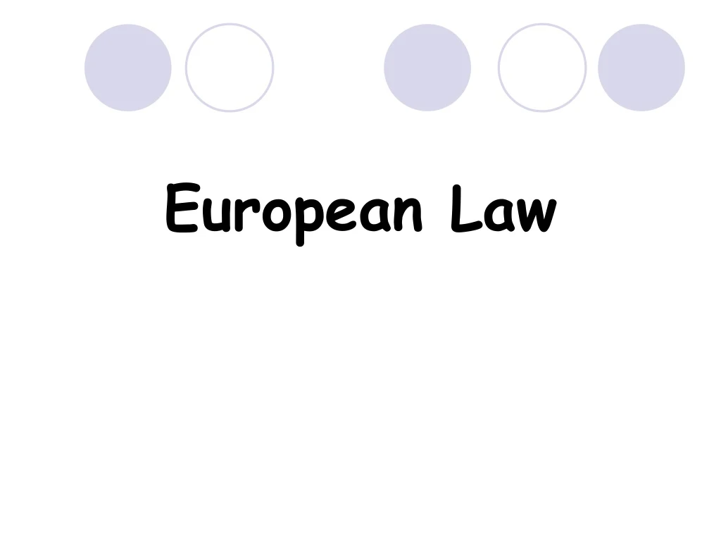 european law