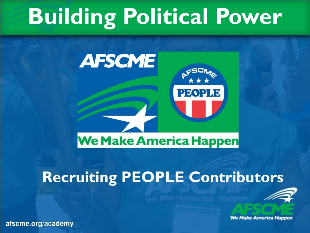 building political power