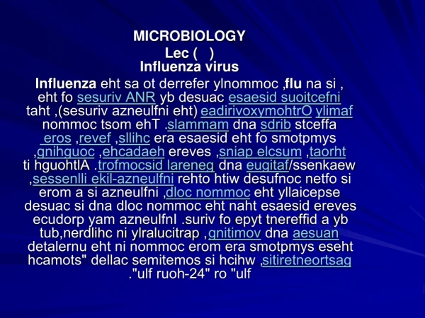 MICROBIOLOGY