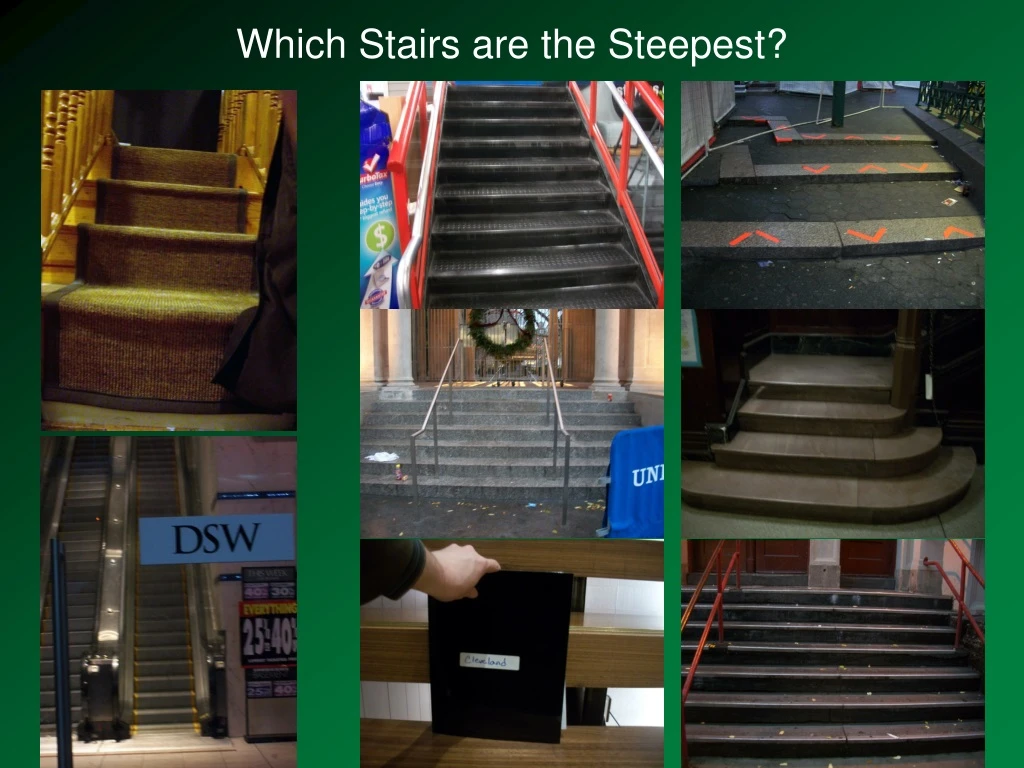 which stairs are the steepest