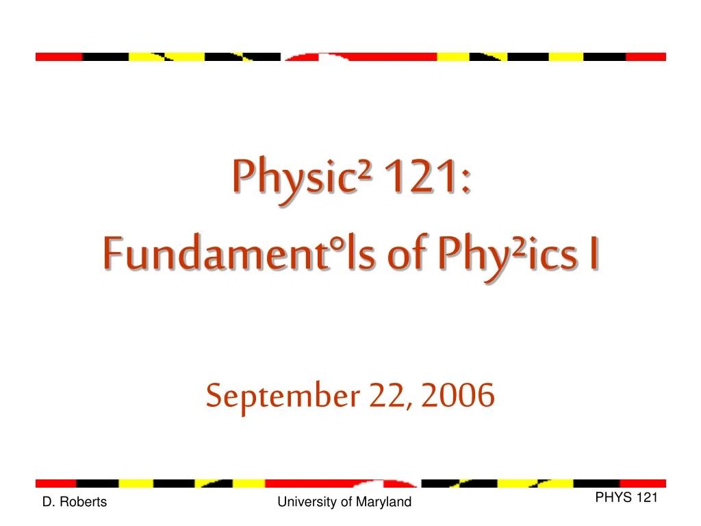 physic 121 fundament ls of phy ics i