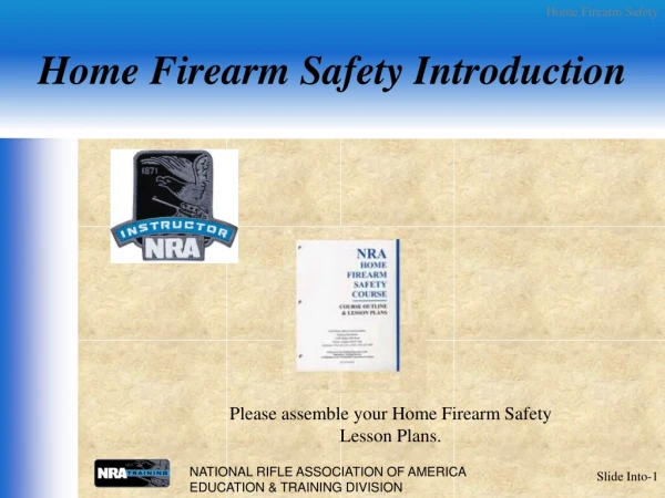 Home Firearm Safety Introduction
