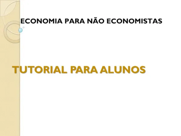 TUTORIAL PARA ALUNOS