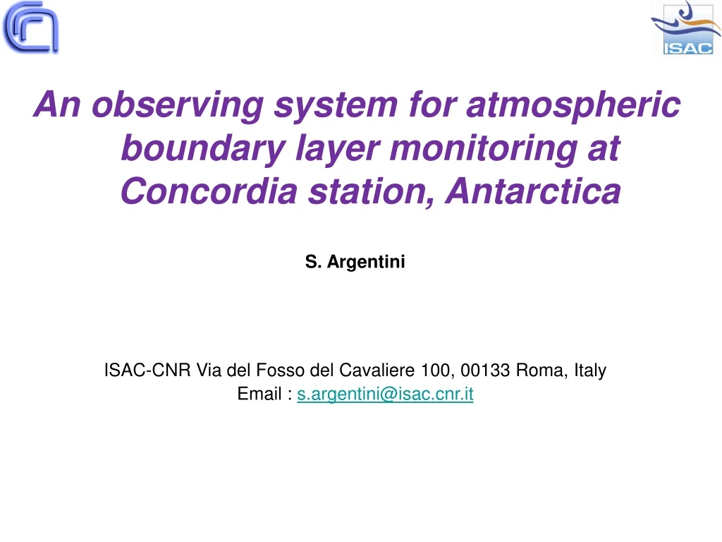 an observing system for atmospheric boundary