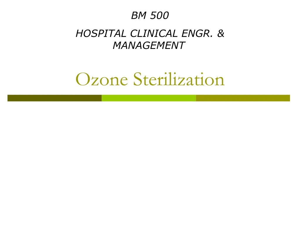 ozone sterilization