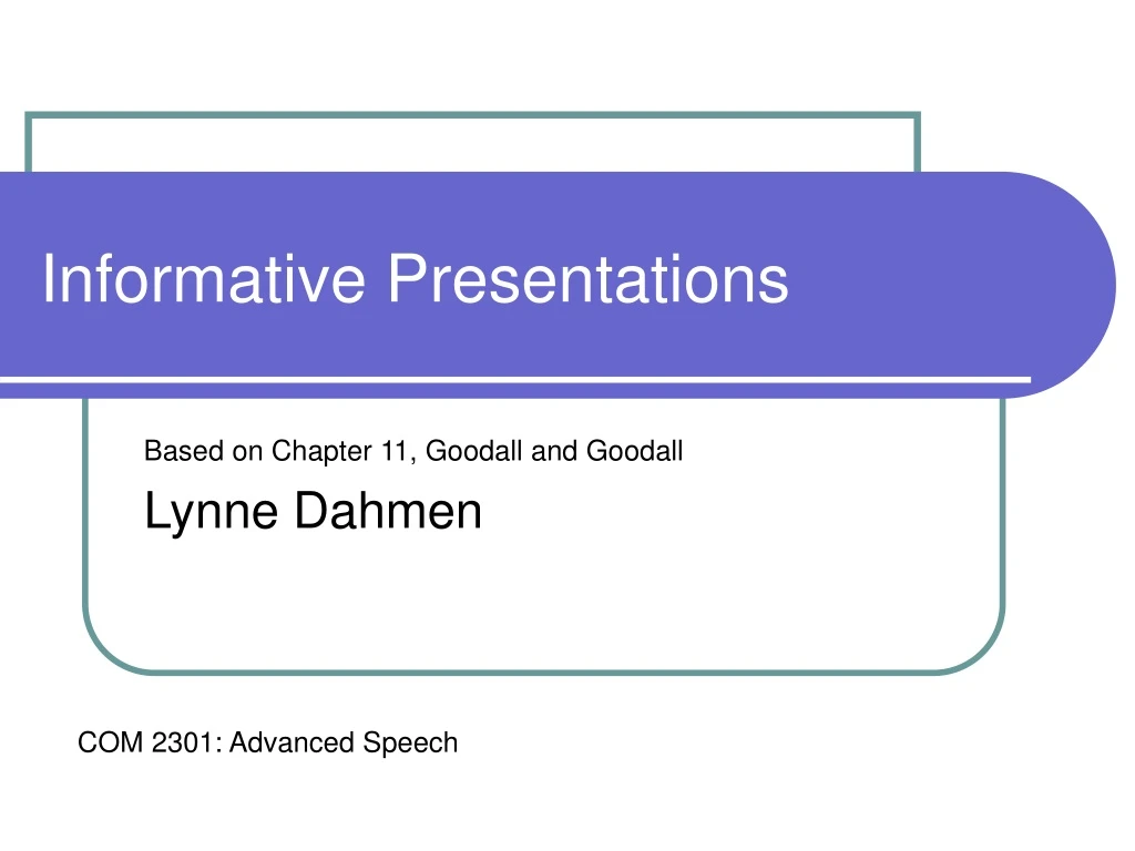 informative presentations