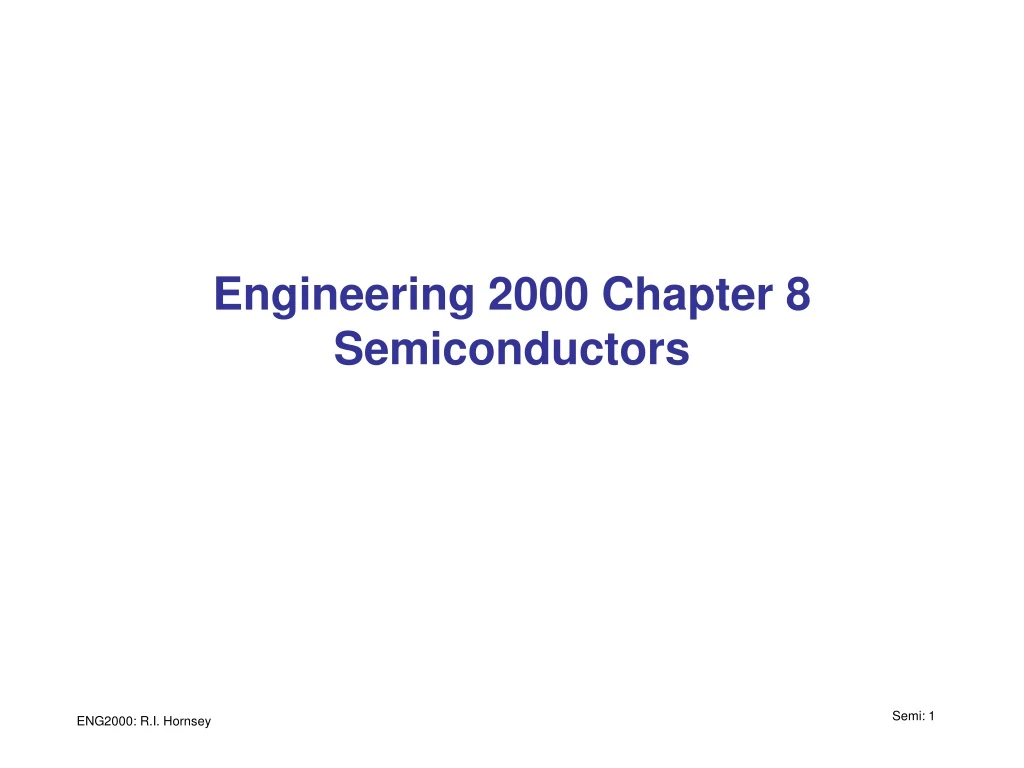 engineering 2000 chapter 8 semiconductors