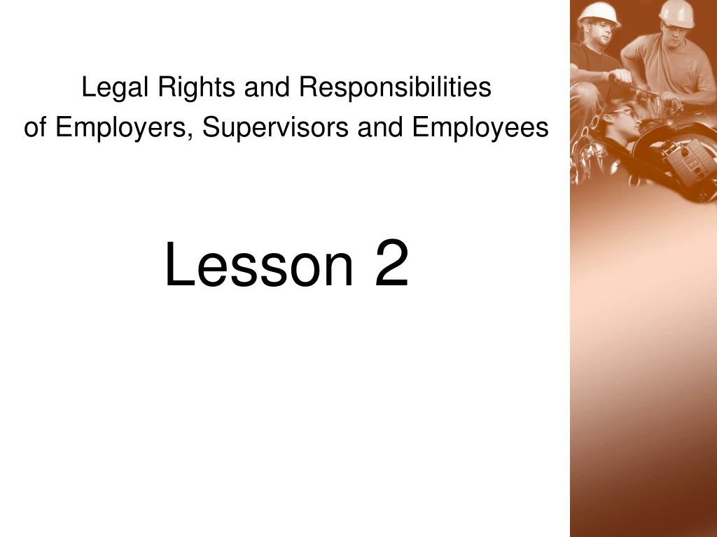 legal rights and responsibilities of employers