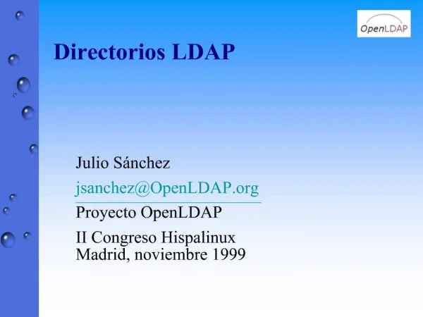 Directorios LDAP