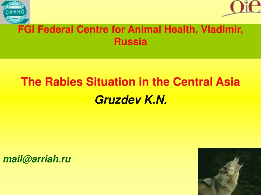 fgi federal centre for animal health vladimir russia