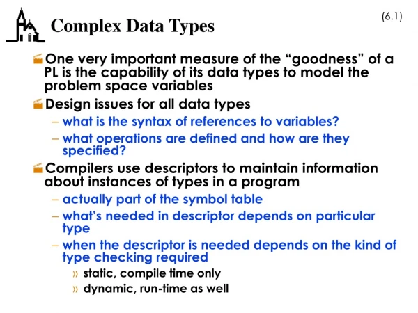 Complex Data Types