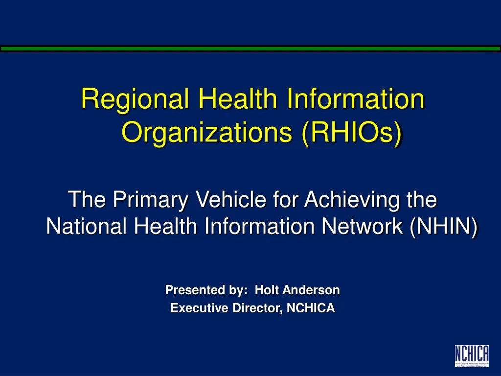 regional health information organizations rhios