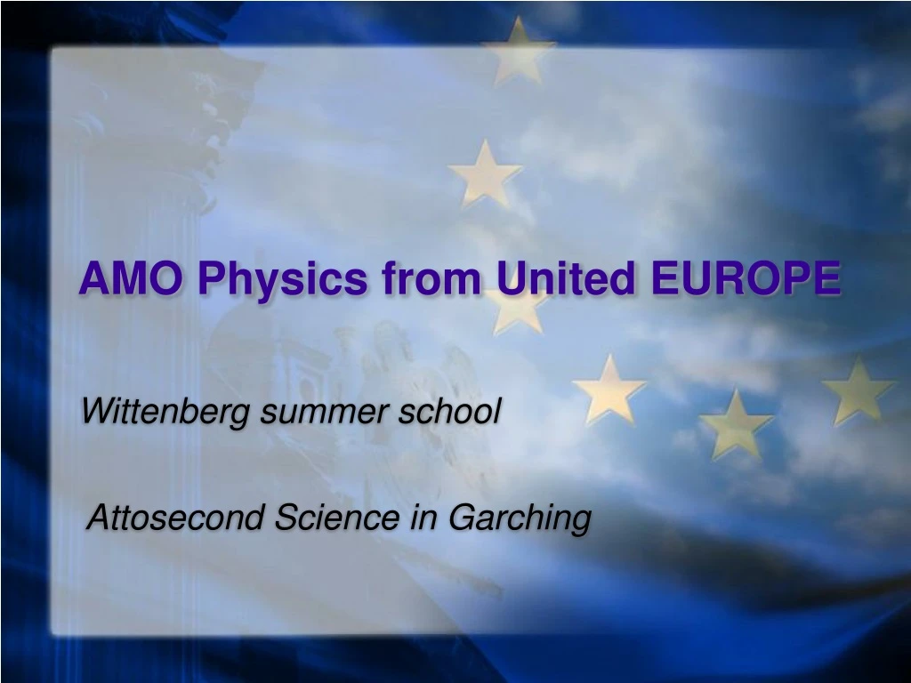 amo physics from united europe