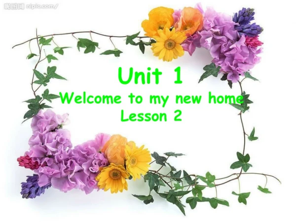 Unit 1 Welcome to my new home   Lesson 2