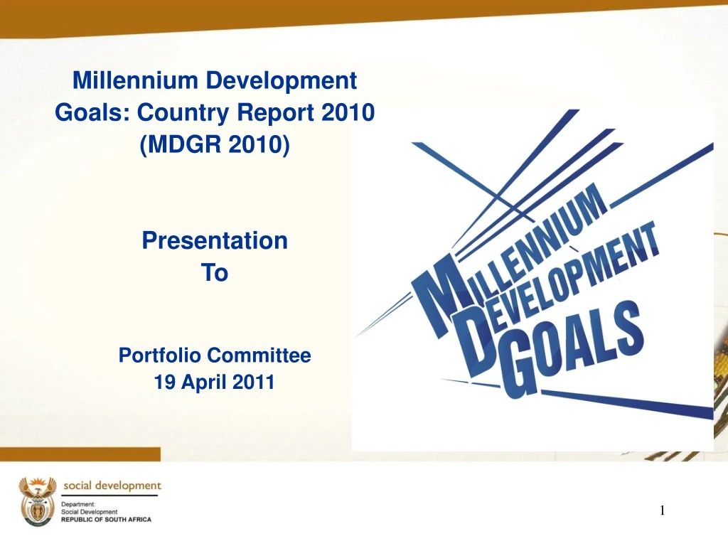 millennium development goals country report 2010
