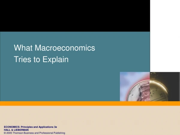 What Macroeconomics Tries to Explain