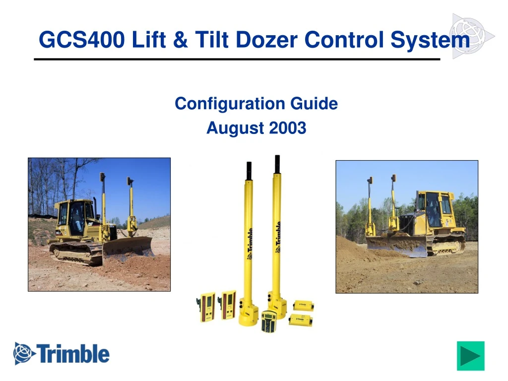 gcs400 lift tilt dozer control system