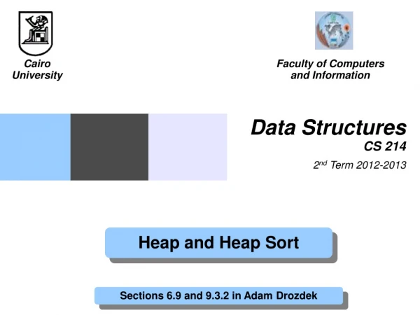 Data Structures CS 214  2 nd  Term  2012-2013