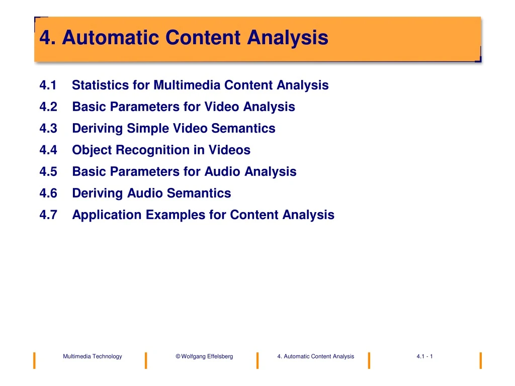 4 automatic content analysis