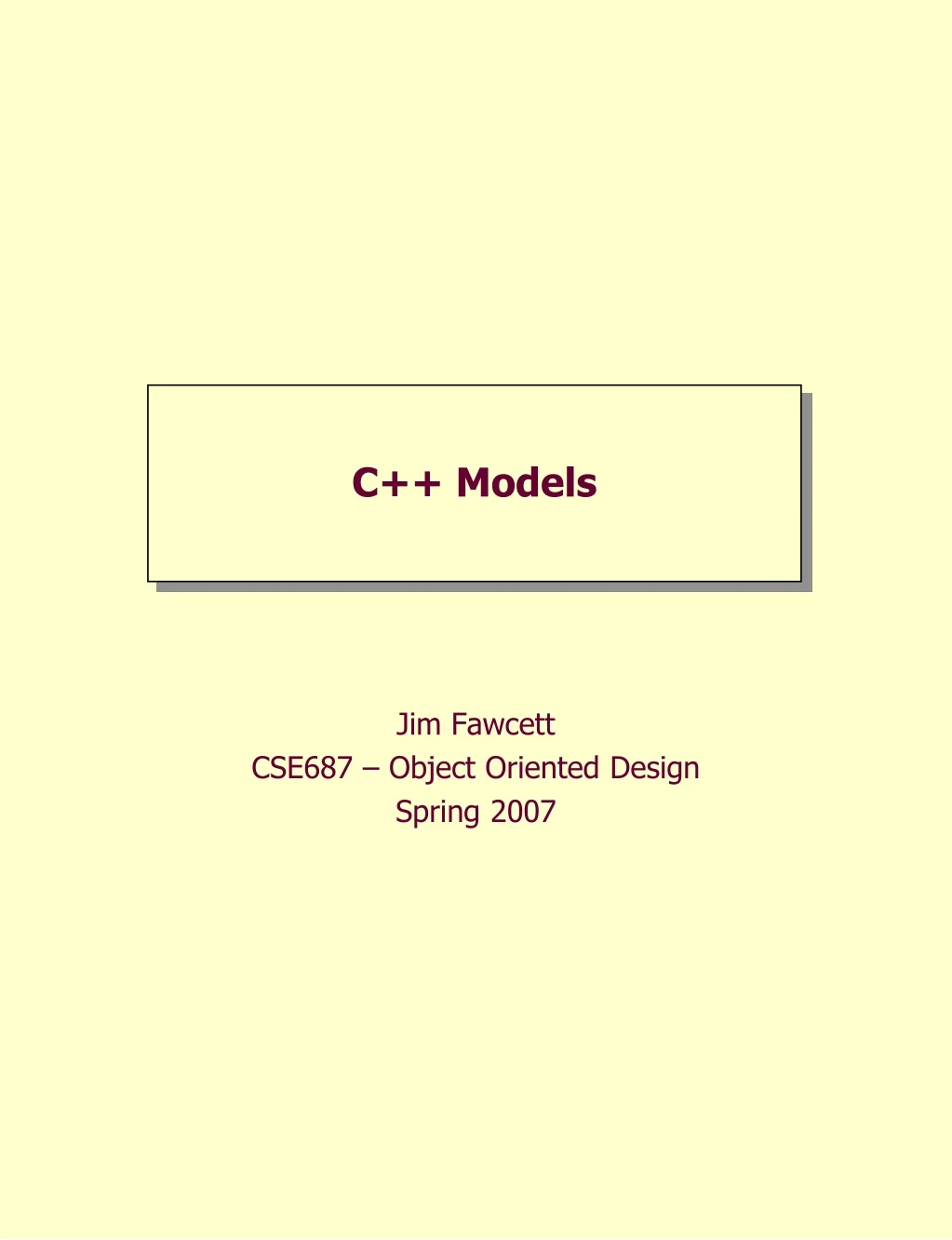 c models