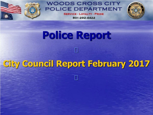 Police Report  City Council Report February 2017 
