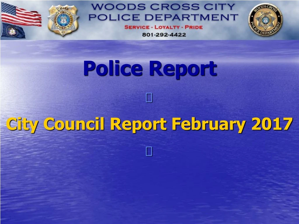 police report city council report february 2017