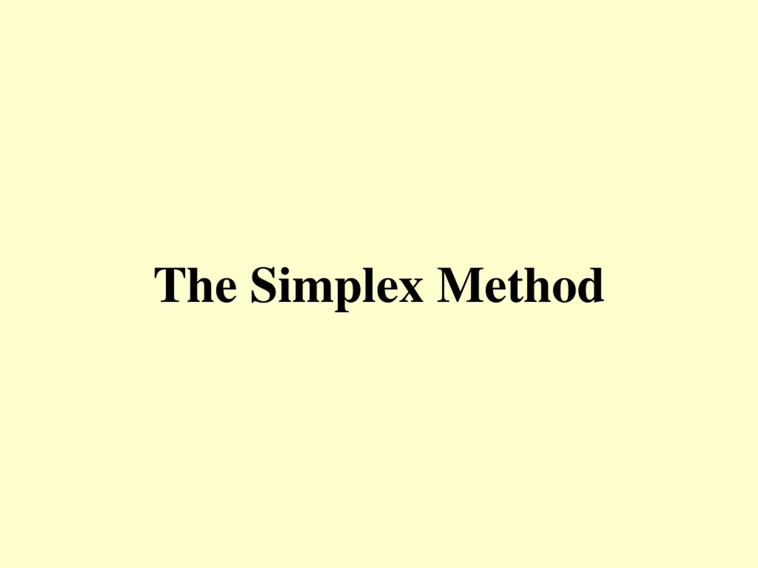 Geometric Viewpoint of Simplex Method: Maximizing Subject To Constraints - slide 1