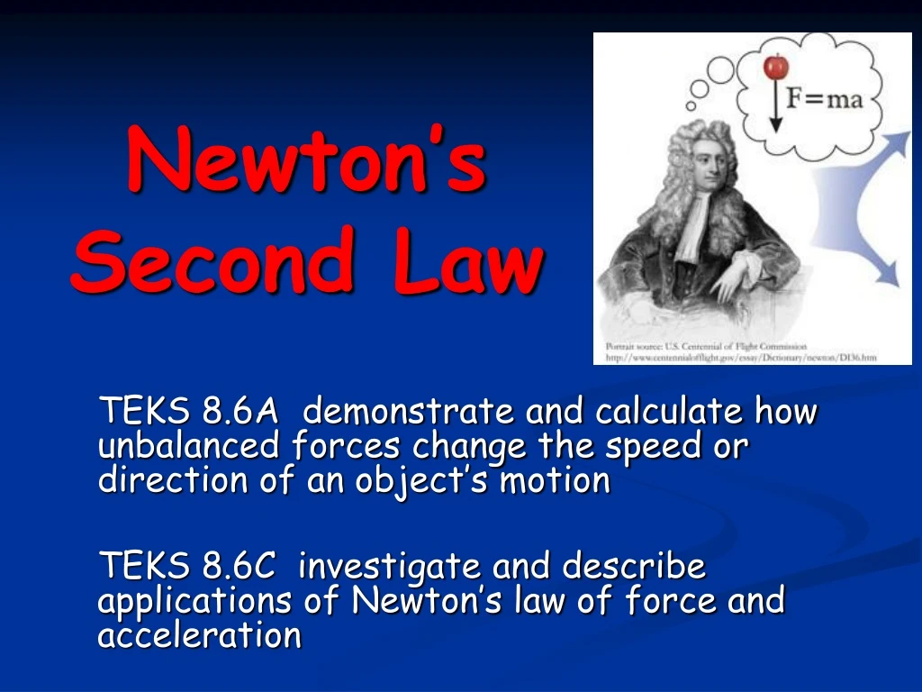 newton s second law