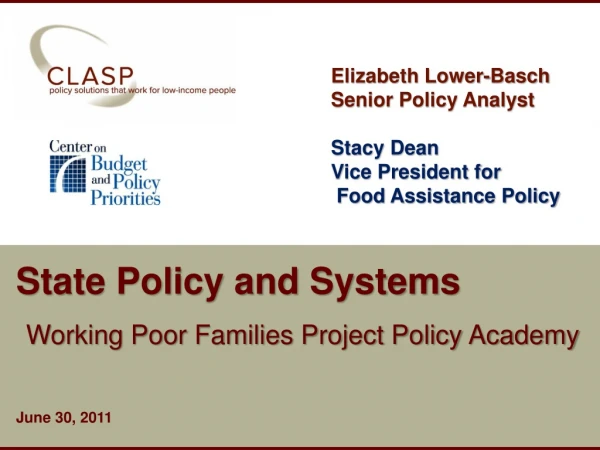 State Policy and Systems