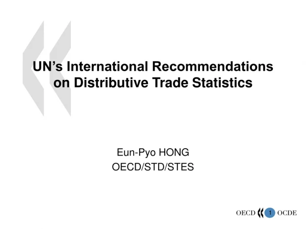 UN’s International Recommendations on Distributive Trade Statistics