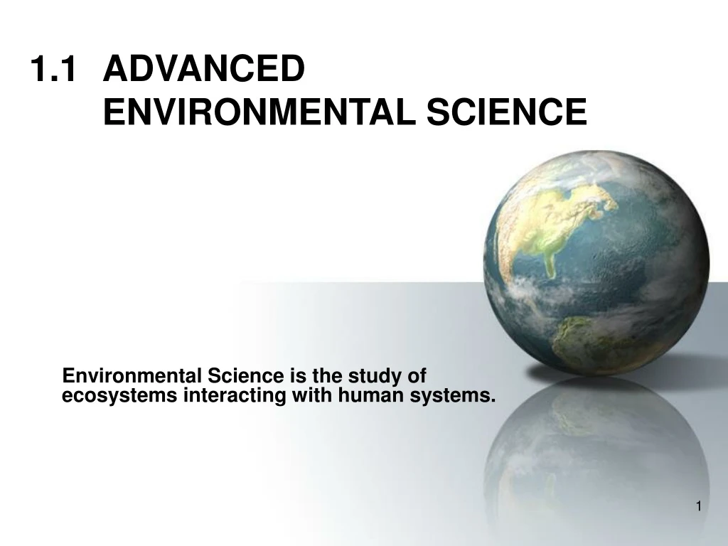 1 1 advanced environmental science