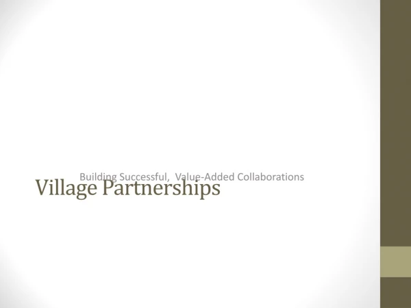 Village Partnerships