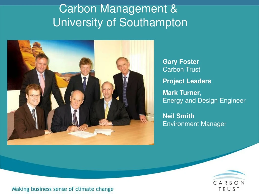carbon management university of southampton