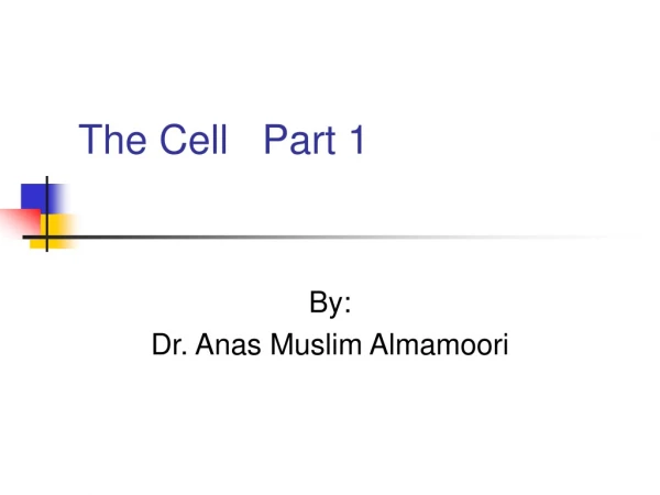 The Cell   Part 1