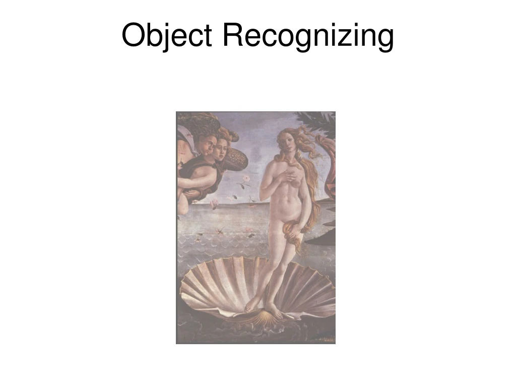 object recognizing