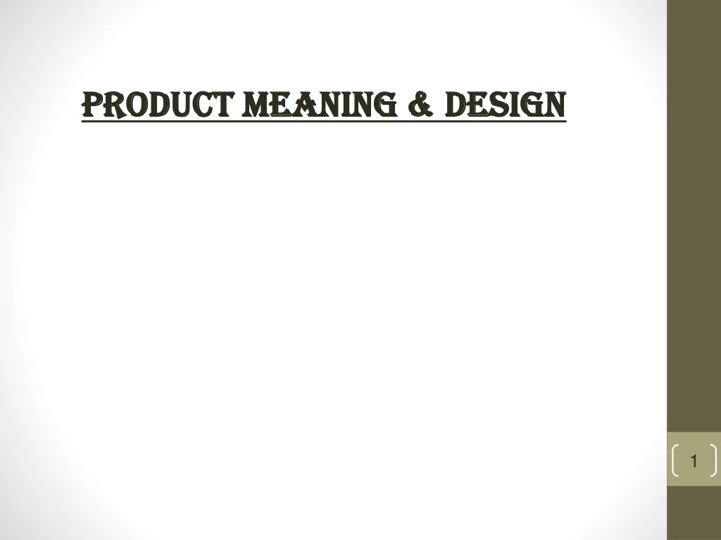 product meaning design