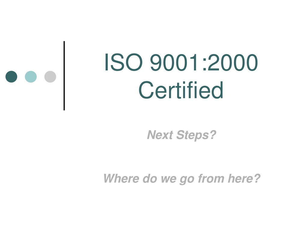 iso 9001 2000 certified