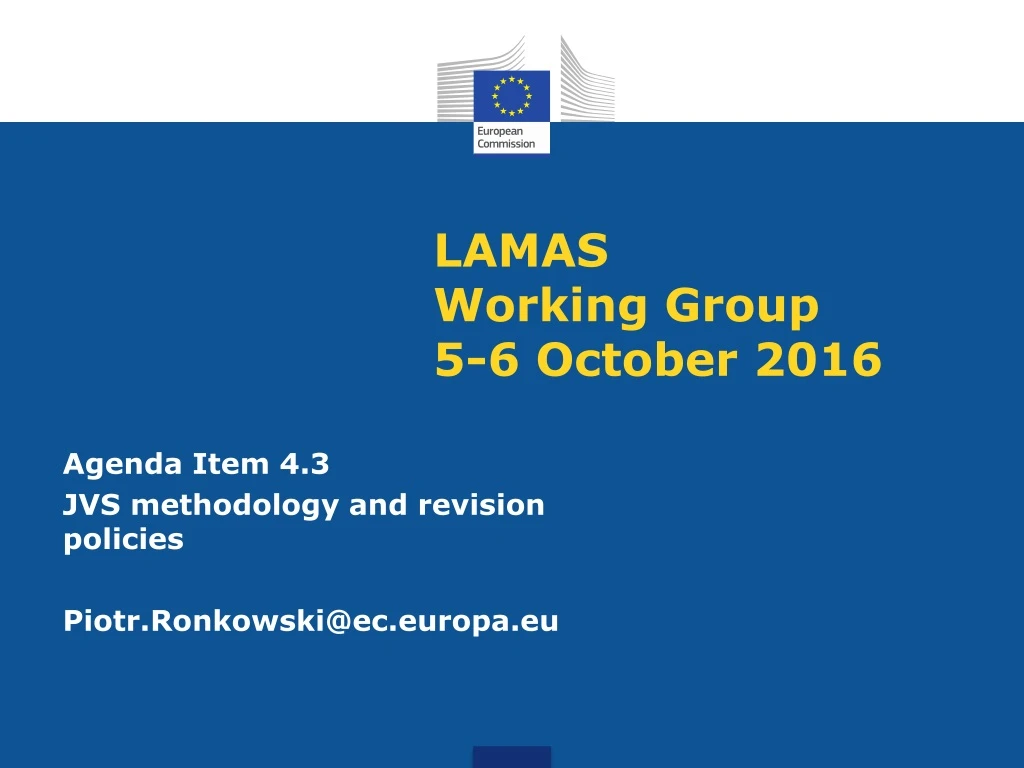 lamas working group 5 6 october 2016