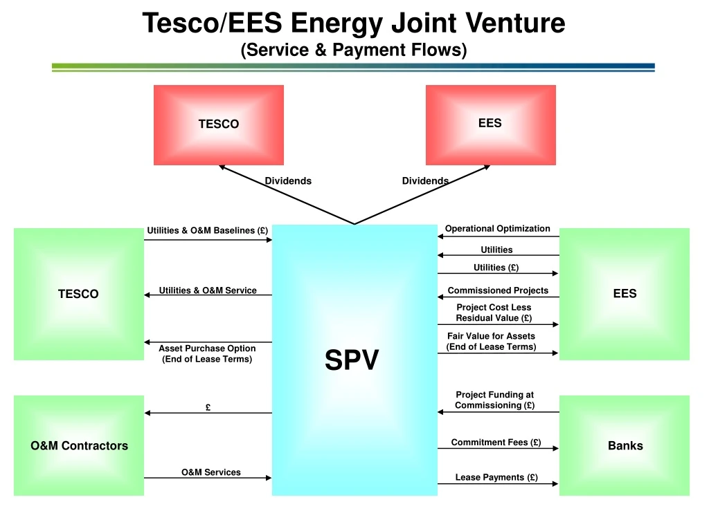 tesco ees energy joint venture service payment