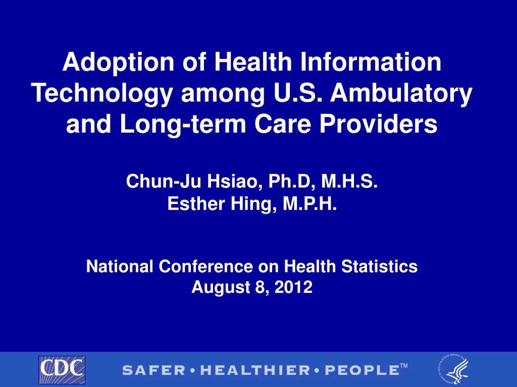 adoption of health information technology among