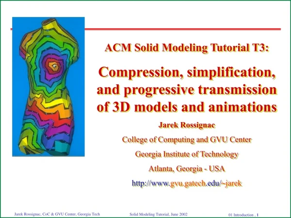 ACM Solid Modeling Tutorial T3: