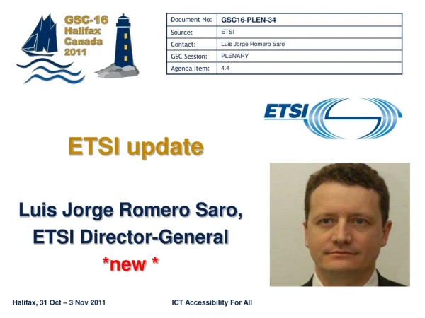 ETSI update